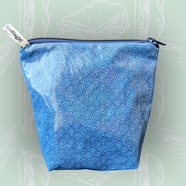 EcoBagit Food Storage Bag - Sandwich - Tidal Wave