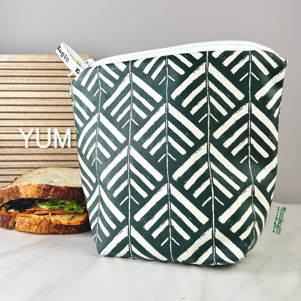 EcoBagit Food Storage Bag - Sandwich - Green Arrows