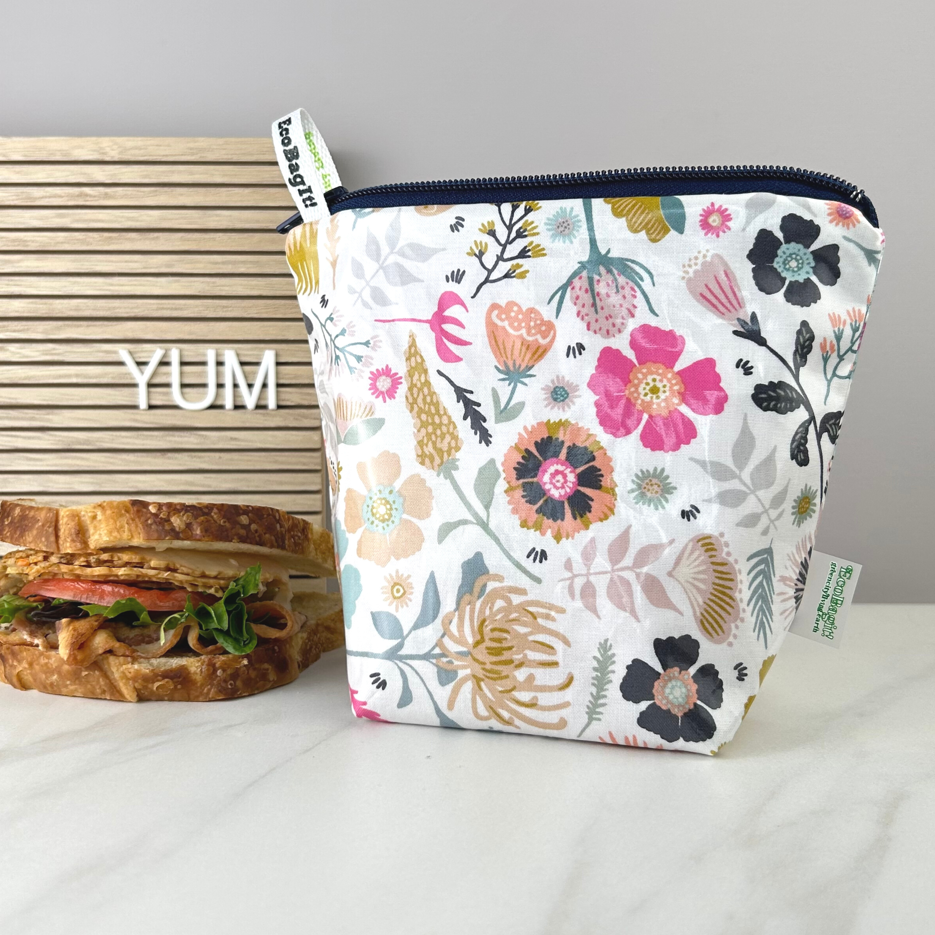 EcoBagit Food Storage Bag - Sandwich - Sakura