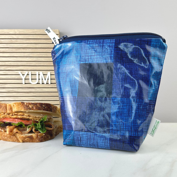 EcoBagit Food Storage Bag - Sandwich - Denim Patches