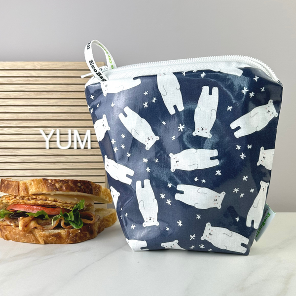 EcoBagit Food Storage Bag - Sandwich - Polar Bears