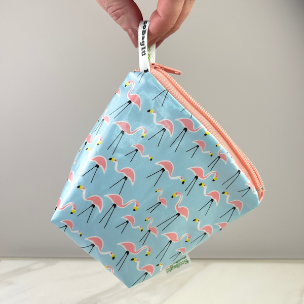 EcoBagit Food Storage Bag - Snack - Flamingos