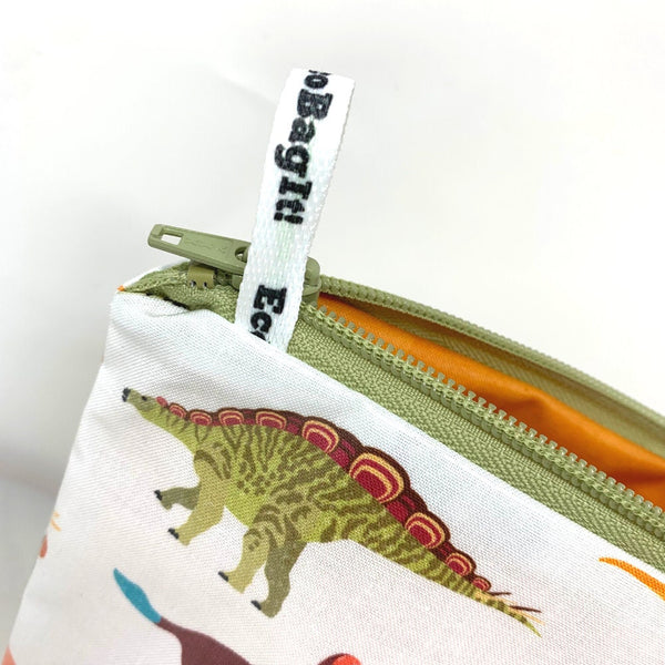 EcoBagIt! Zip Reusable Sandwich Bag - Dinosaurs